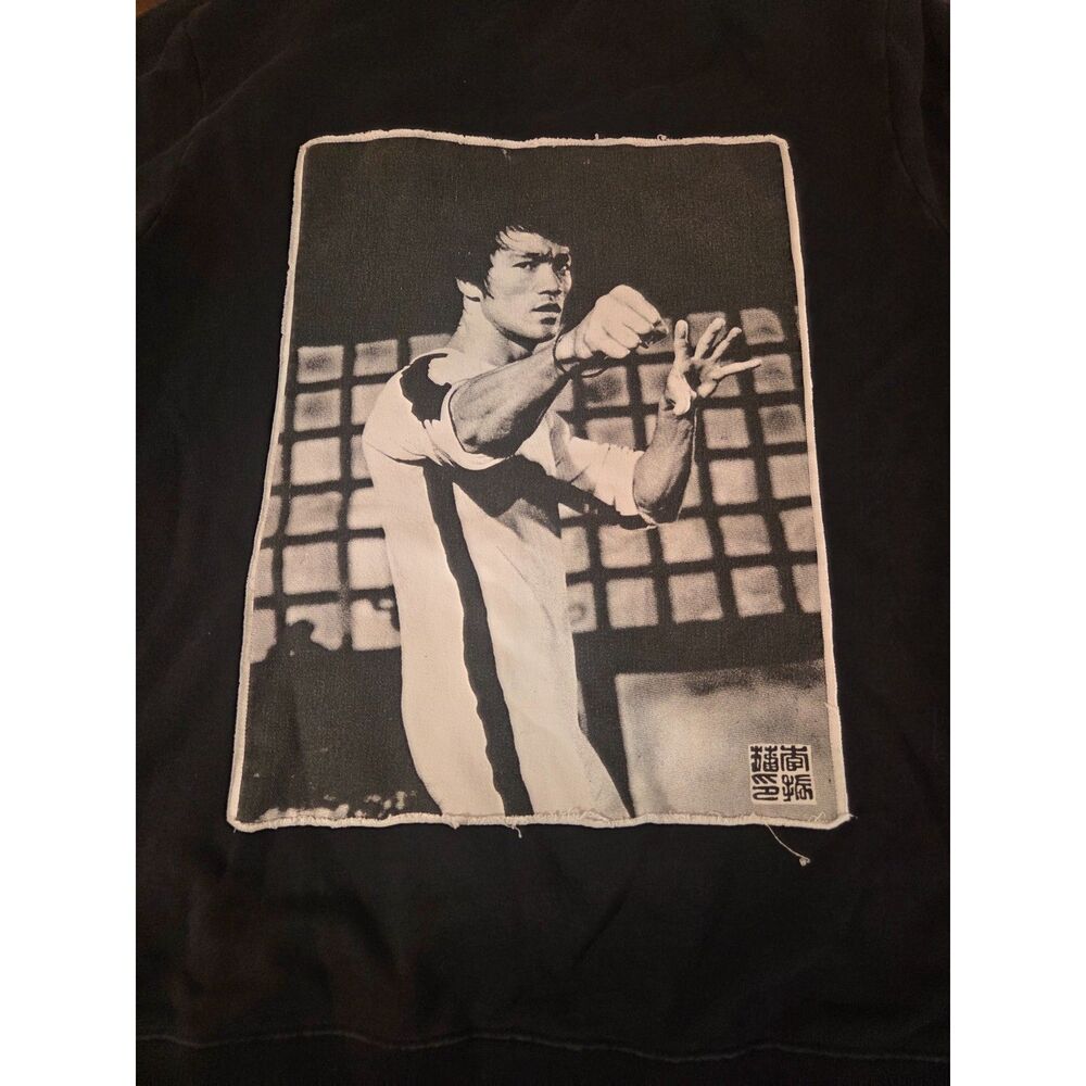 Ovadia & Sons x Bruce Lee Jeet Kune Do Hoodie Black Embroidered Graphic Mens XL - Picture 9 of 10